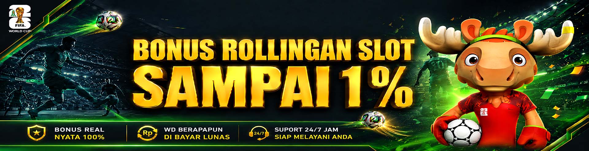 BONUS ROLLINGAN SLOT 1%